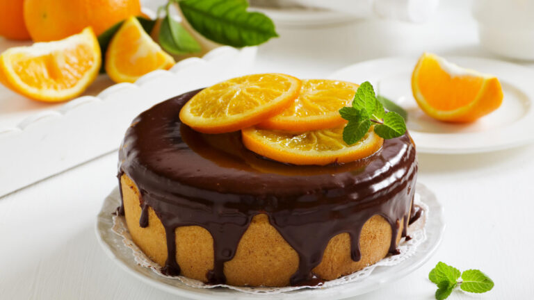 מתכון עוגת תפוזים גבוהה עם שוקולד